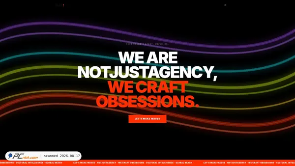 notjustagency.com screenshot