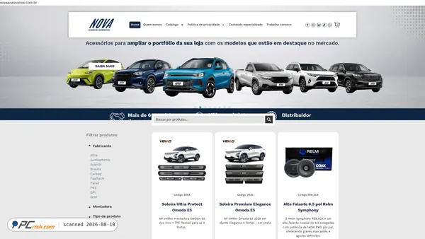 novaacessorios.com.br screenshot
