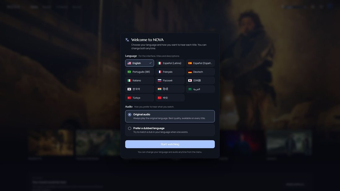 Captura de pantalla de novahd.cc