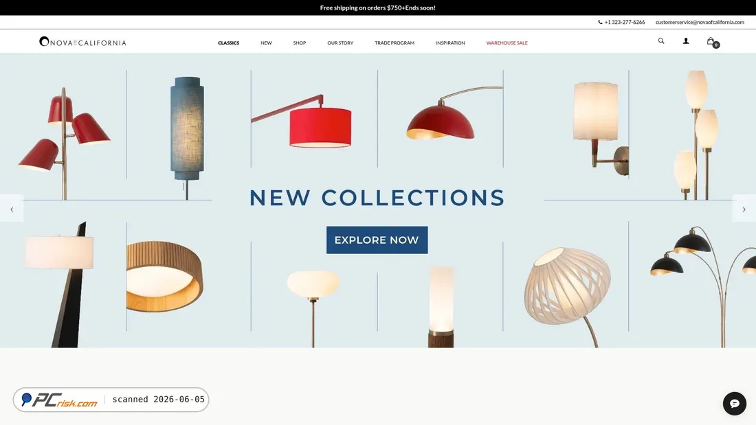 Screenshot of novaofcalifornia.com