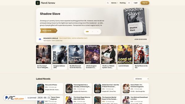 novelarrow.com screenshot