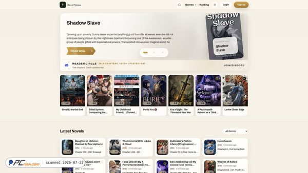 novelarrow.com screenshot