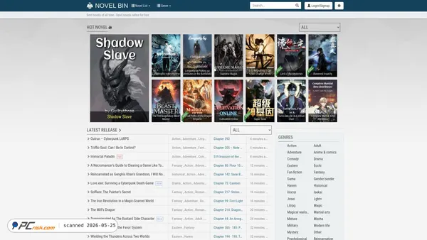 novelbin.com screenshot
