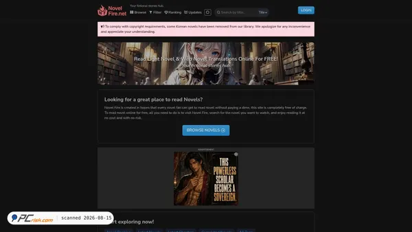 novelfire.net screenshot