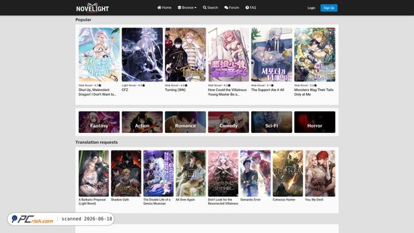 novelight.net screenshot