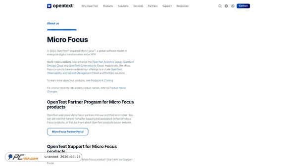 novell.com screenshot