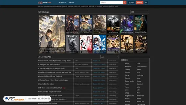 novelping.com screenshot