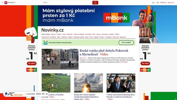 novinky.cz screenshot