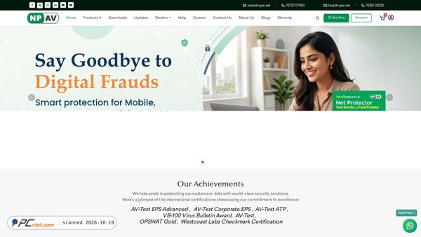 Capture d’écran de npav.net