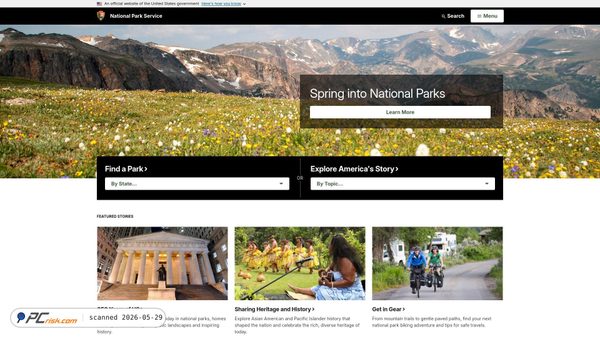 nps.gov screenshot