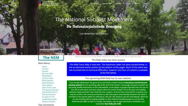 Captura de ecrã de nsm88.org