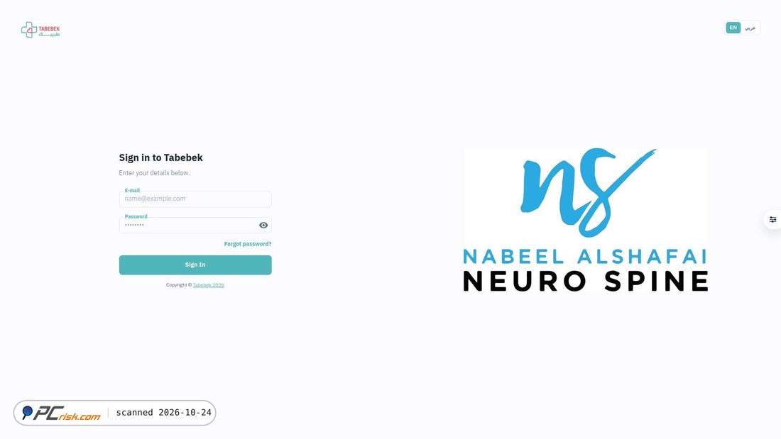 Screenshot di nsneurospine.tabebek.com