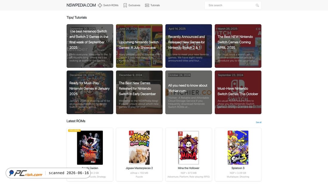 Screenshot di nswpedia.com