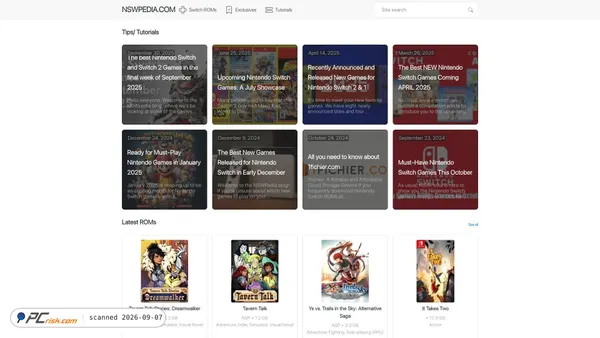 Screenshot van nswpedia.com