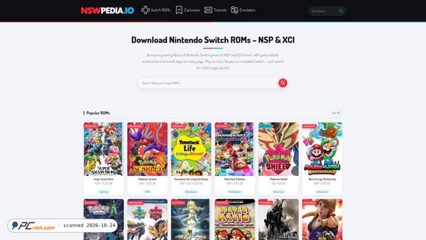 Screenshot di nswpedia.io