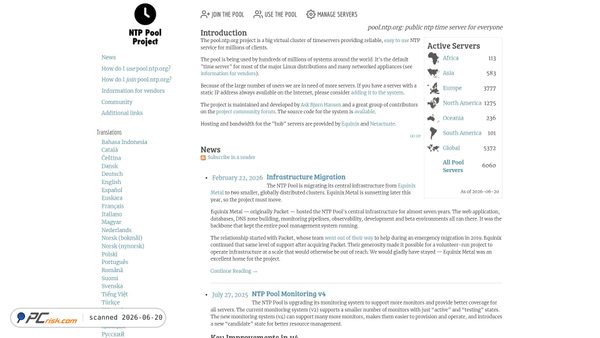 ntppool.org screenshot