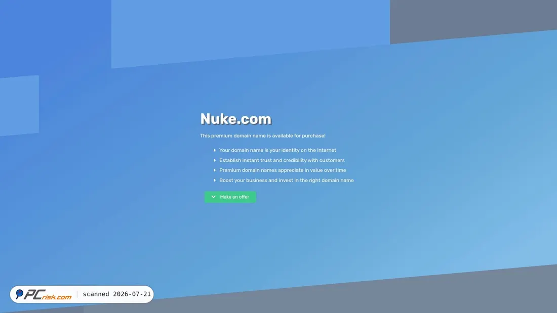 Screenshot of nuke.com