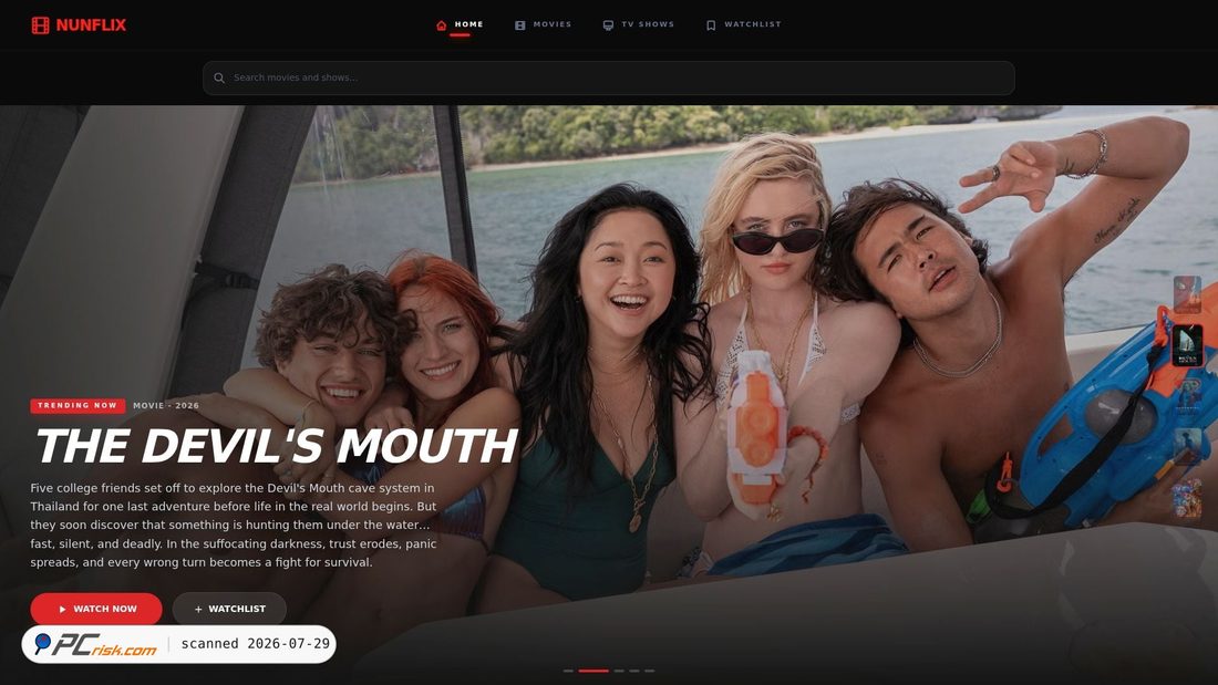 Screenshot of nunflix.bar