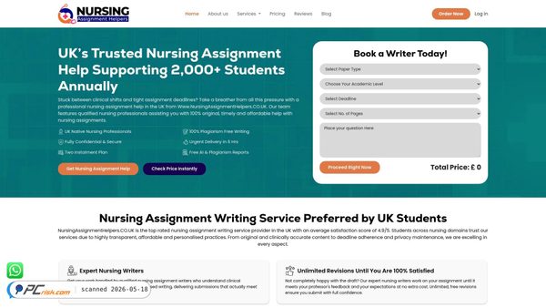 nursingassignmenthelpers.co.uk screenshot