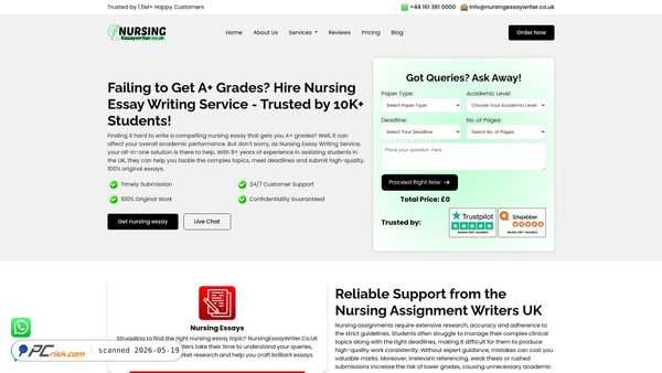 nursingessaywriter.co.uk screenshot