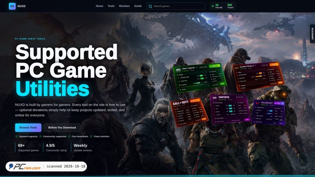 Screenshot di nuxd.net