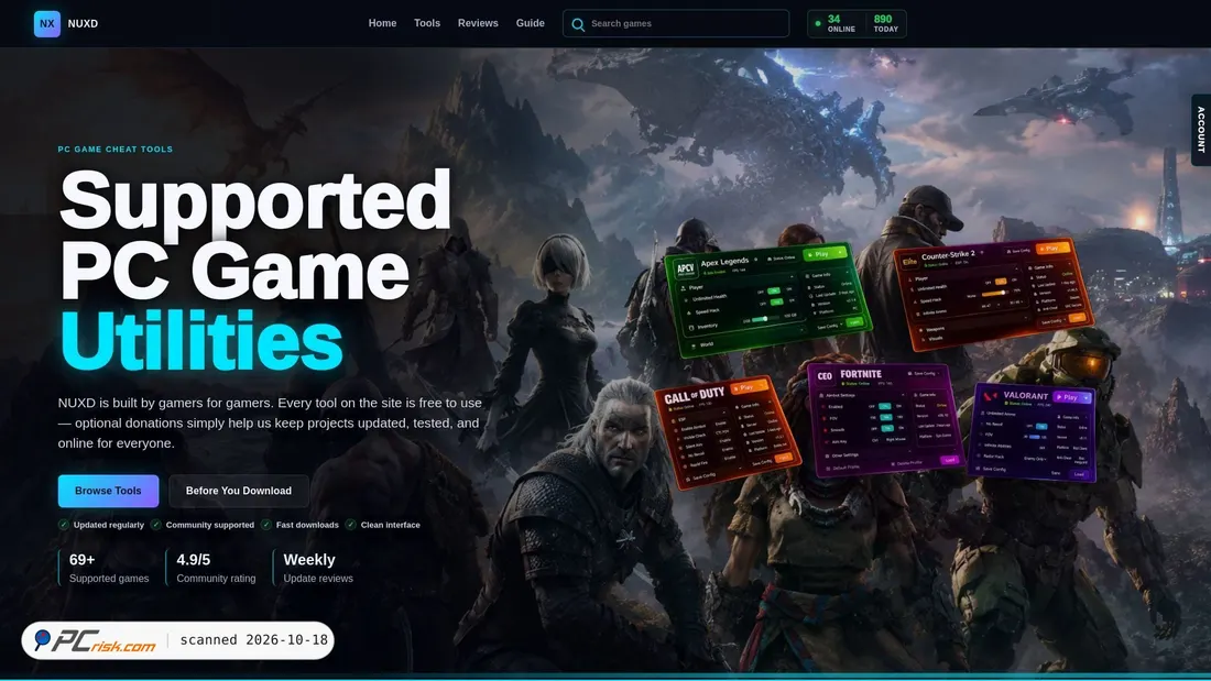 Screenshot of nuxd.net