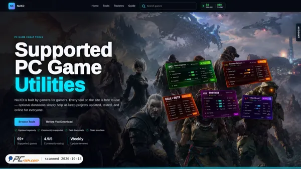 Captura de ecrã de nuxd.net