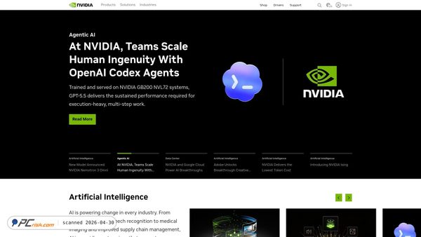 nvidia.com screenshot