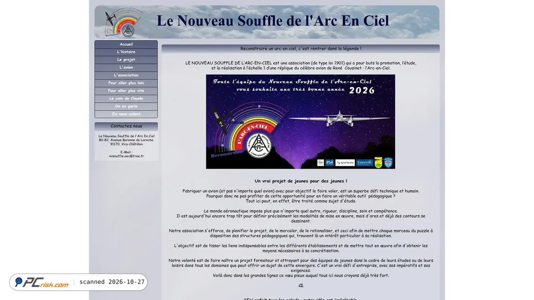 Screenshot of nvsouffle-aec.asso.fr