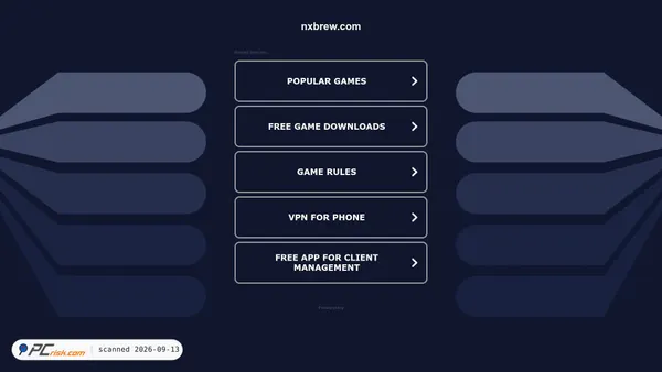 Captura de nxbrew.com