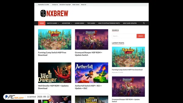 Screenshot di nxbrew.me
