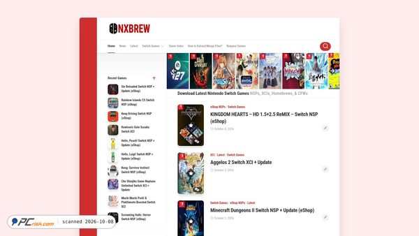 Zrzut ekranu nxbrew.net