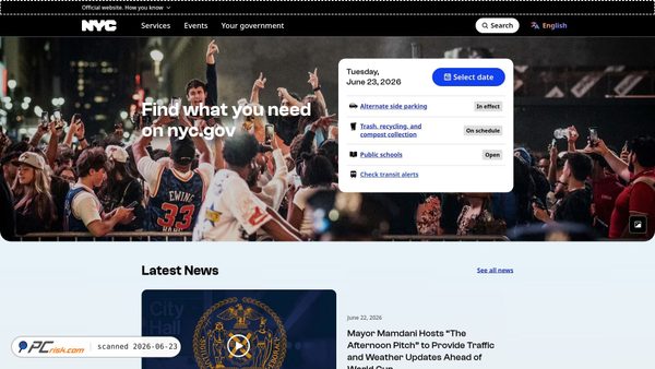 nyc.gov screenshot