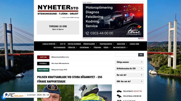 nyhetersto.se screenshot