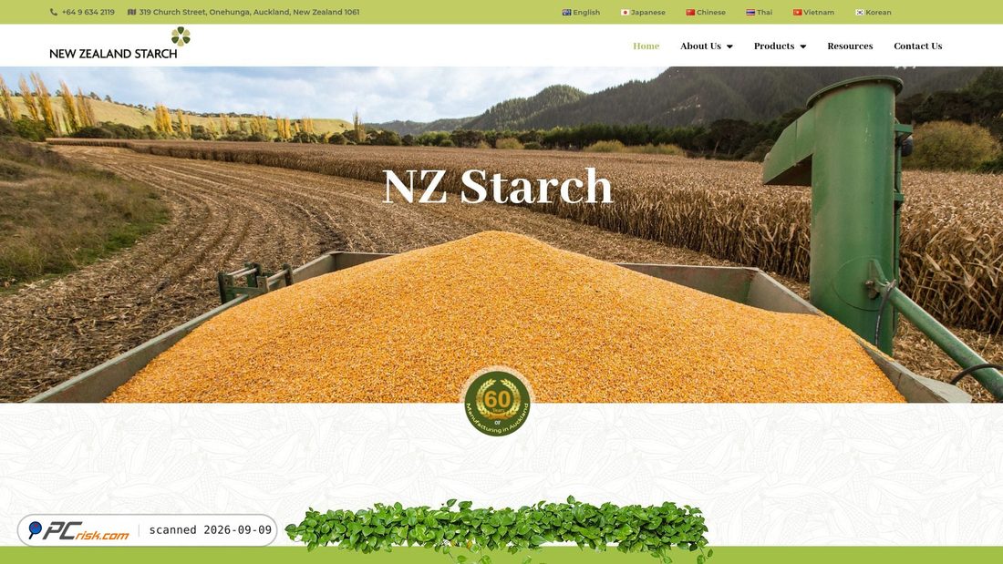 Screenshot of nzstarch.co.nz