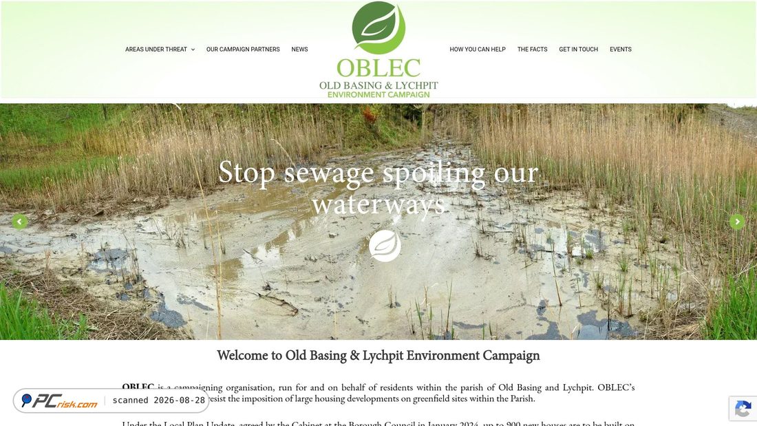 Screenshot von oblec.org.uk