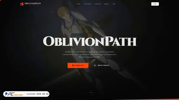 oblivionpath.com screenshot