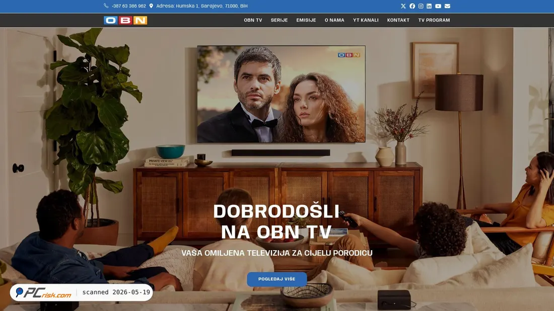 Screenshot of obn.ba