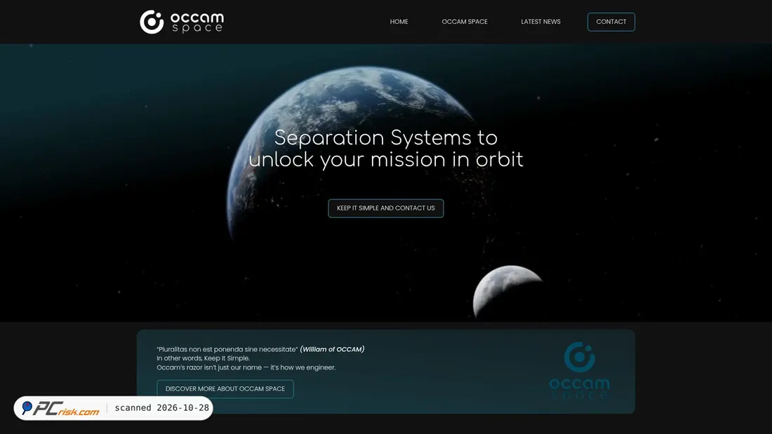 Screenshot of occamspace.com