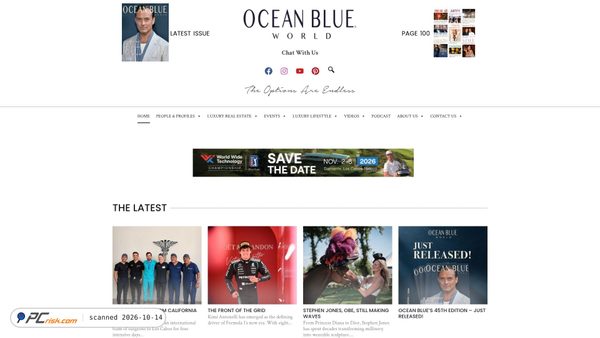 oceanblueworld.com Screenshot