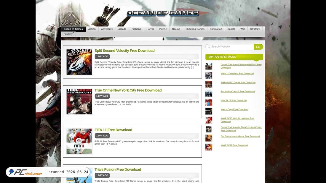 Captura de ecrã de oceanofgamese.com