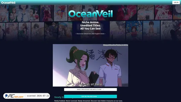 oceanveil.net screenshot