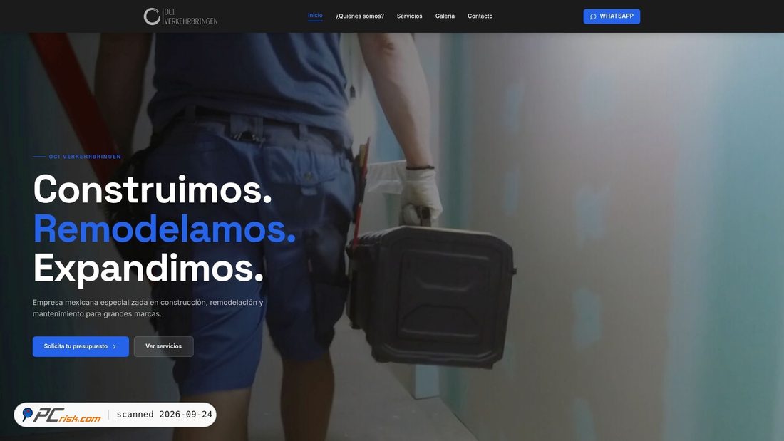 Captura de ecrã de ociverke.com