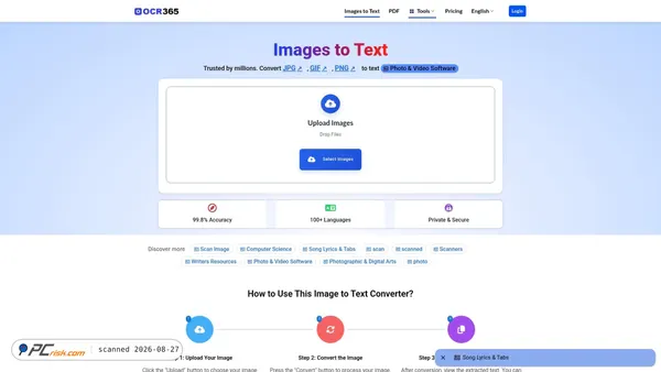 ocr365.com Screenshot