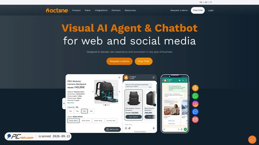 Screenshot of oct8ne.com