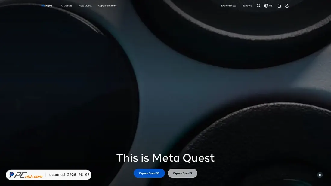 Screenshot of oculus.com