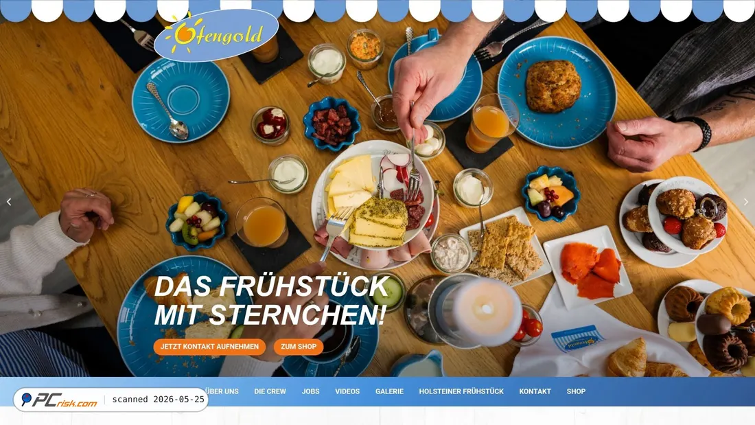 Screenshot of ofengold.de