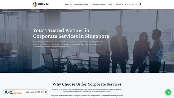 Captura de officem.com.sg