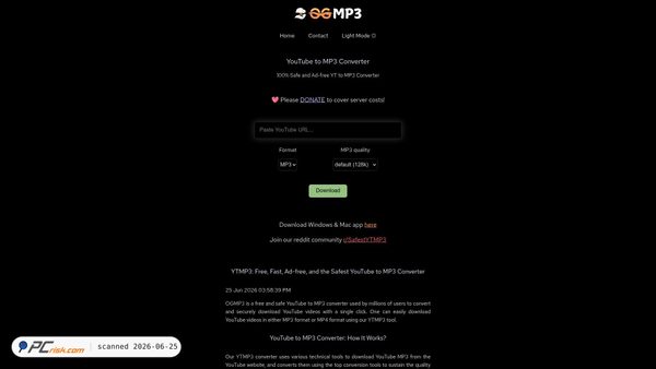 ogmp3.com screenshot