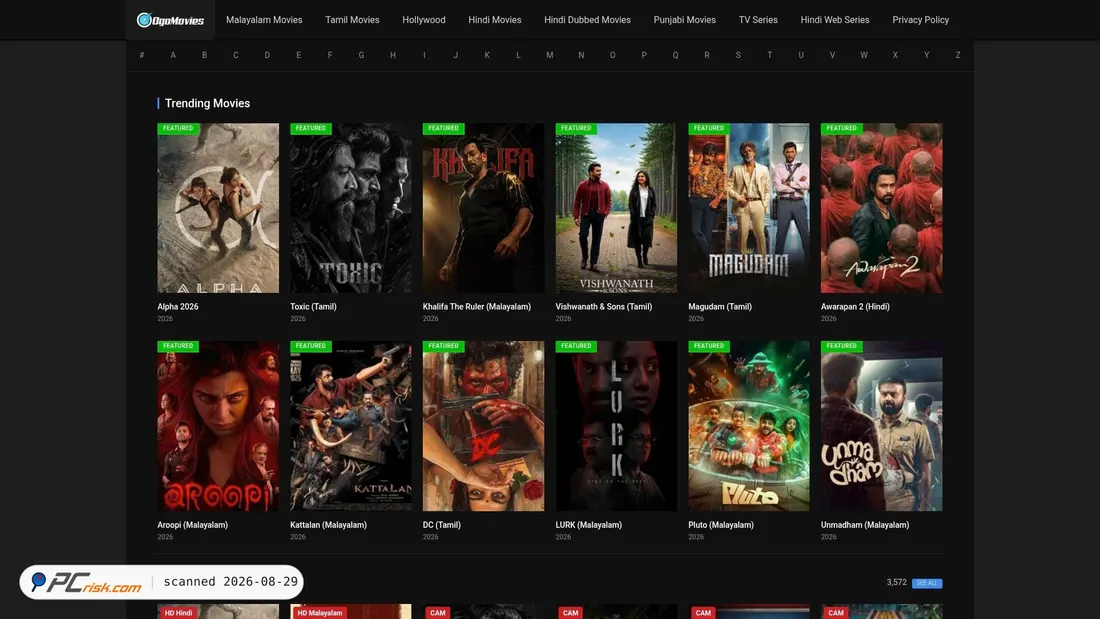 Screenshot von ogomovies1.com.pk